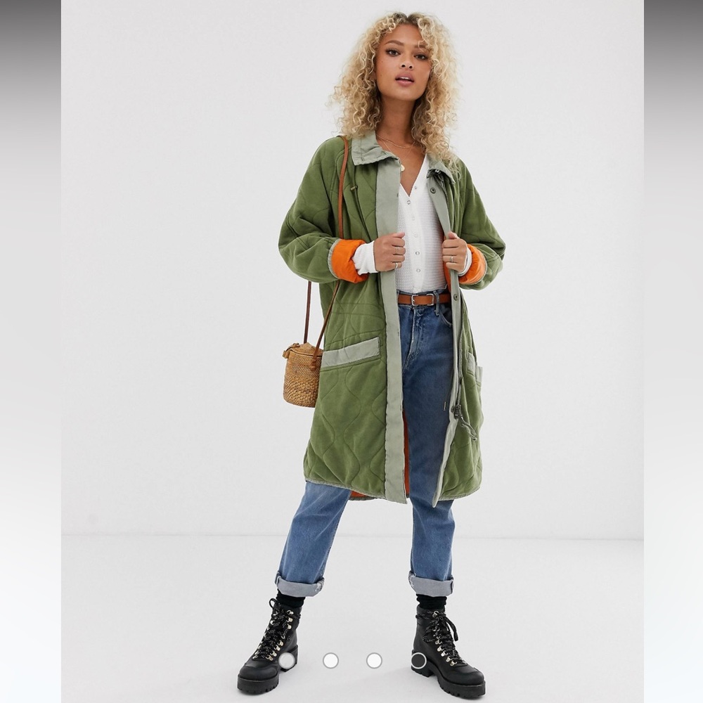 SOLD Free People Puffed Out quilted dolman jacket
